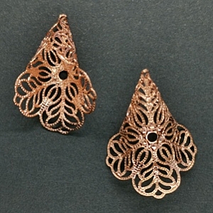 Filigree Calla Lily Rose Gold Finished (pkt of 2)